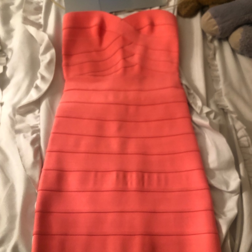 Hot pink bandage dress